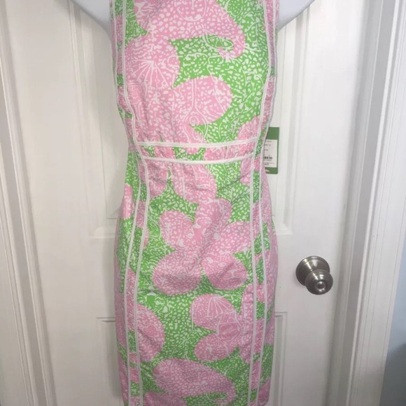 NWT Lilly Pulitzer Limeade Cheat Ya dress sz 10 - Picture 2 of 3